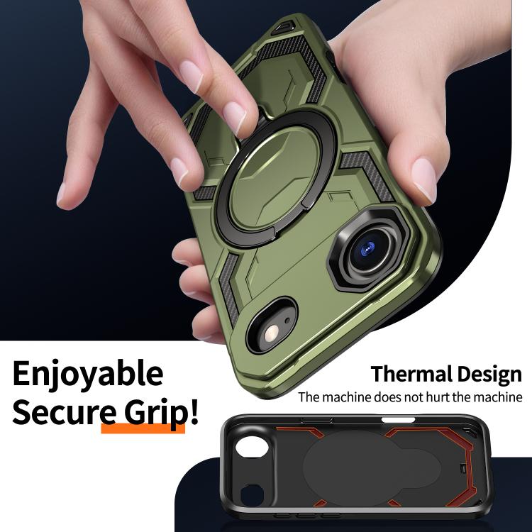 For iPhone Air Cooling MagSafe Holder Phone Case(Green) - iPhone Air Cases by buy2fix | Online Shopping UK | buy2fix