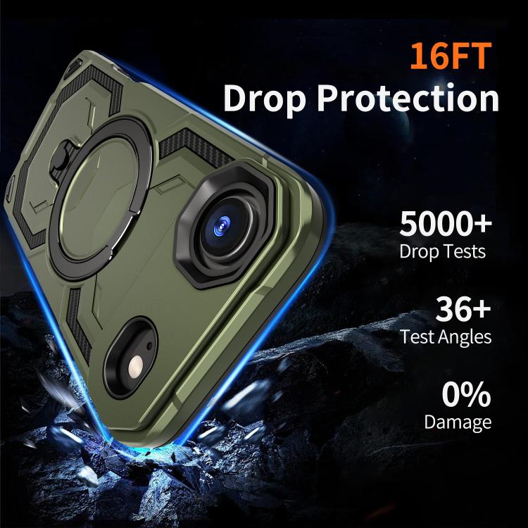 For iPhone Air Cooling MagSafe Holder Phone Case(Green) - iPhone Air Cases by buy2fix | Online Shopping UK | buy2fix