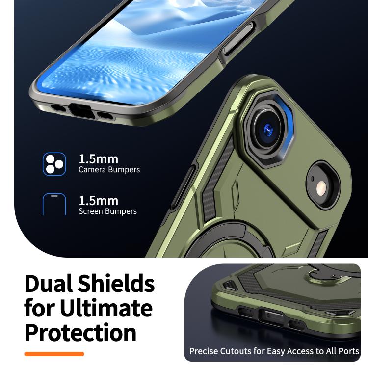 For iPhone Air Cooling MagSafe Holder Phone Case(Green) - iPhone Air Cases by buy2fix | Online Shopping UK | buy2fix