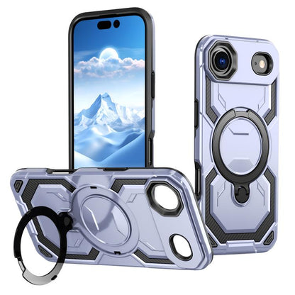 For iPhone Air Cooling MagSafe Holder Phone Case(Light Purple) - iPhone Air Cases by buy2fix | Online Shopping UK | buy2fix