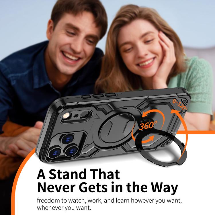 For iPhone 17 Pro Cooling MagSafe Holder Phone Case(Black) - iPhone 17 Pro Cases by buy2fix | Online Shopping UK | buy2fix