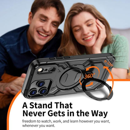 For iPhone 17 Pro Cooling MagSafe Holder Phone Case(Black) - iPhone 17 Pro Cases by buy2fix | Online Shopping UK | buy2fix