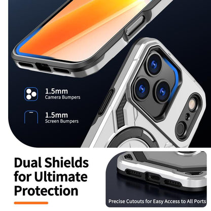 For iPhone 17 Pro Cooling MagSafe Holder Phone Case(Grey) - iPhone 17 Pro Cases by buy2fix | Online Shopping UK | buy2fix