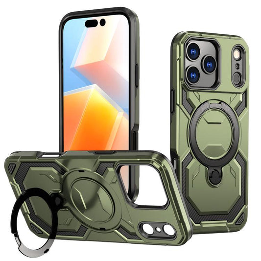 For iPhone 17 Pro Cooling MagSafe Holder Phone Case(Green) - iPhone 17 Pro Cases by buy2fix | Online Shopping UK | buy2fix