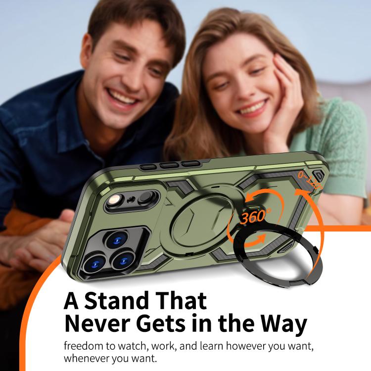 For iPhone 17 Pro Cooling MagSafe Holder Phone Case(Green) - iPhone 17 Pro Cases by buy2fix | Online Shopping UK | buy2fix