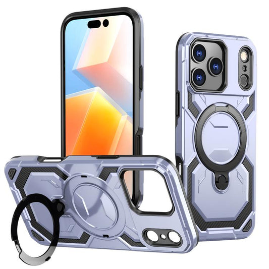 For iPhone 17 Pro Cooling MagSafe Holder Phone Case(Light Purple) - iPhone 17 Pro Cases by buy2fix | Online Shopping UK | buy2fix