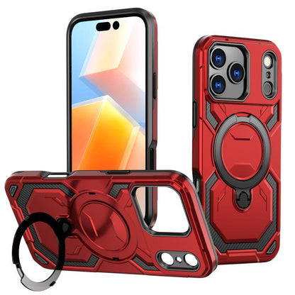For iPhone 17 Pro Max Cooling MagSafe Holder Phone Case(Red) - iPhone 17 Pro Max Cases by buy2fix | Online Shopping UK | buy2fix