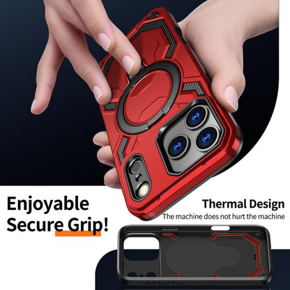 For iPhone 17 Pro Max Cooling MagSafe Holder Phone Case(Red) - iPhone 17 Pro Max Cases by buy2fix | Online Shopping UK | buy2fix
