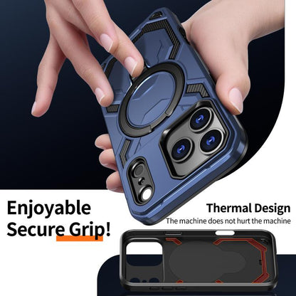 For iPhone 17 Pro Max Cooling MagSafe Holder Phone Case(Blue) - iPhone 17 Pro Max Cases by buy2fix | Online Shopping UK | buy2fix