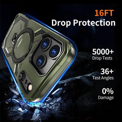 For iPhone 17 Pro Max Cooling MagSafe Holder Phone Case(Green) - iPhone 17 Pro Max Cases by buy2fix | Online Shopping UK | buy2fix