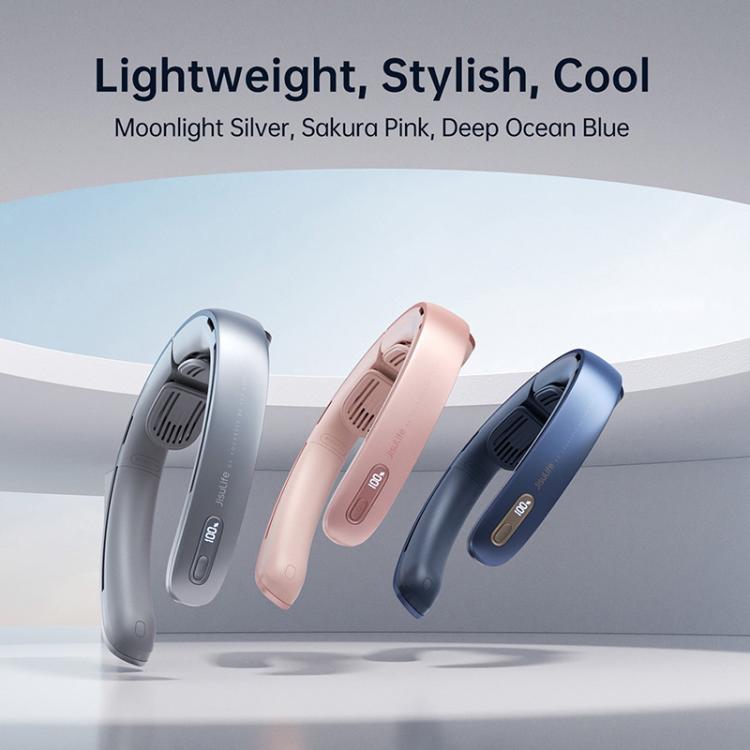 JisuLife FA45 100-speed Dual Turbo Portable Neck Fan Pro1(Blue) - Electric Fans by Jisulife | Online Shopping UK | buy2fix