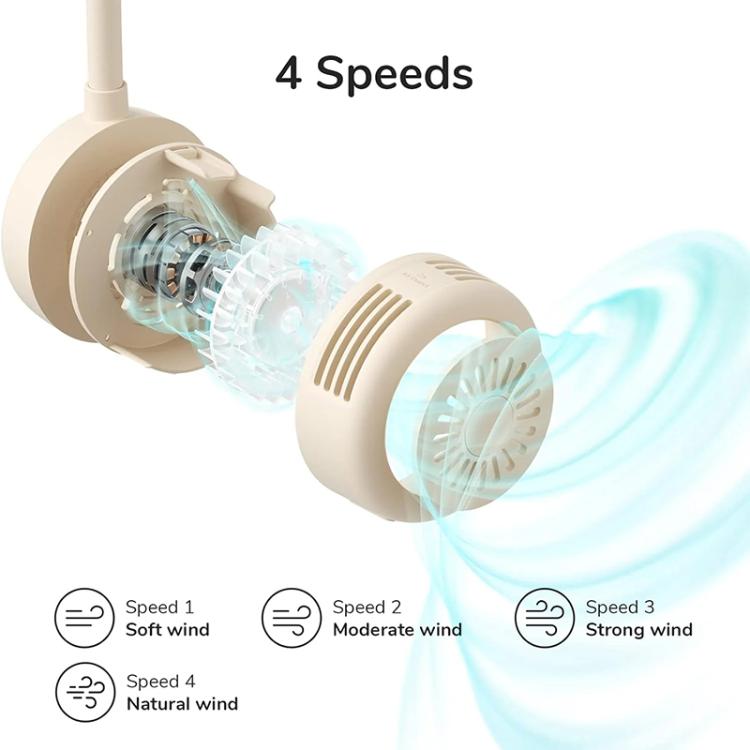 JisuLife FA25 Outdoor Sports Portable Neck Fan Life1(Green) - Electric Fans by Jisulife | Online Shopping UK | buy2fix