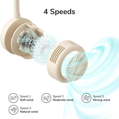 JisuLife FA25 Outdoor Sports Portable Neck Fan Life1(Green) - Electric Fans by Jisulife | Online Shopping UK | buy2fix