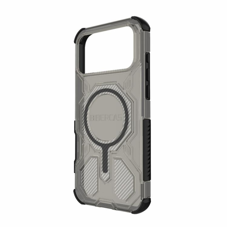 For iPhone 17 Pro Max BIBERCAS Transparent Color Series MagSafe Air Bag Shockproof Phone Case(Black) - iPhone 17 Pro Max Cases by BIBERCAS | Online Shopping UK | buy2fix