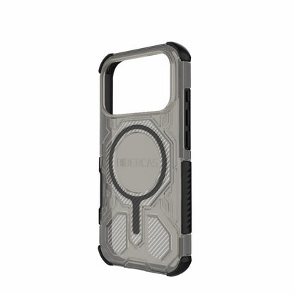 For iPhone 17 Pro BIBERCAS Transparent Color Series MagSafe Air Bag Shockproof Phone Case(Black) - iPhone 17 Pro Cases by BIBERCAS | Online Shopping UK | buy2fix