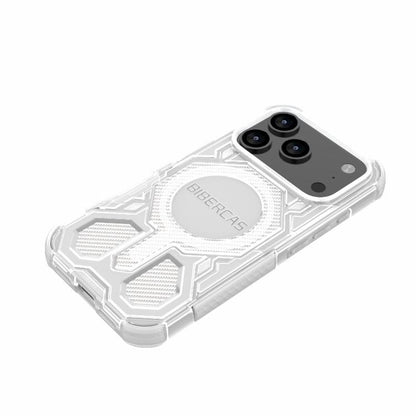 For iPhone 17 Pro BIBERCAS Transparent Color Series MagSafe Air Bag Shockproof Phone Case(Black) - iPhone 17 Pro Cases by BIBERCAS | Online Shopping UK | buy2fix