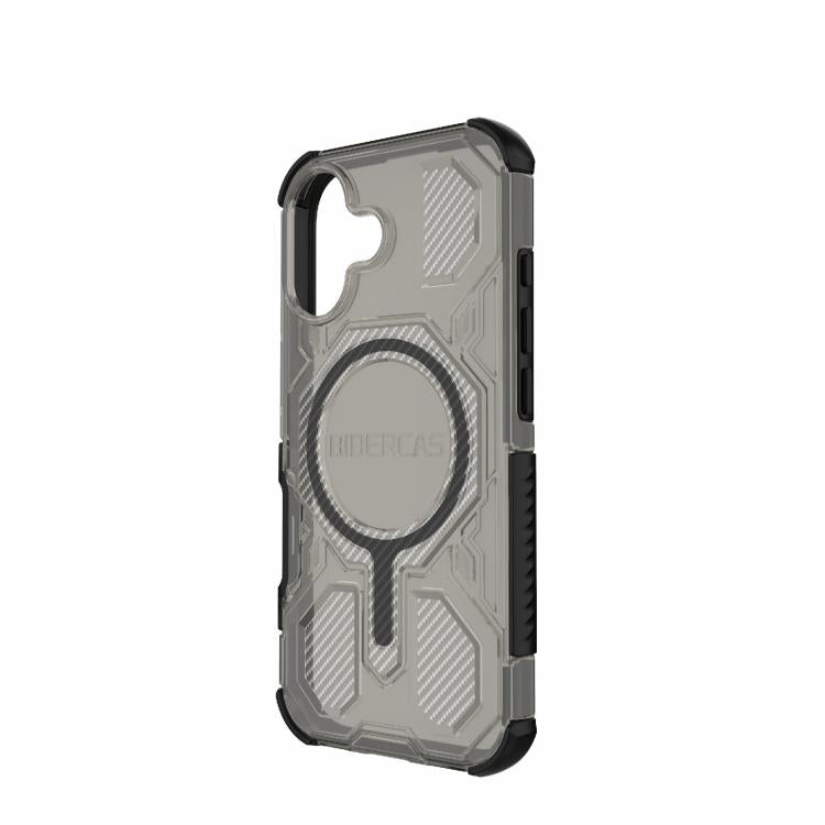 For iPhone 17 BIBERCAS Transparent Color Series MagSafe Air Bag Shockproof Phone Case(Black) - iPhone 17 Cases by BIBERCAS | Online Shopping UK | buy2fix