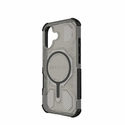 For iPhone 17 BIBERCAS Transparent Color Series MagSafe Air Bag Shockproof Phone Case(Black) - iPhone 17 Cases by BIBERCAS | Online Shopping UK | buy2fix