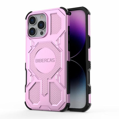 For iPhone 16 Pro Max BIBERCAS Real Color Series MagSafe Shockproof Phone Case(Pink) - iPhone 16 Pro Max Cases by BIBERCAS | Online Shopping UK | buy2fix