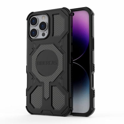 For iPhone 16 Pro Max BIBERCAS Real Color Series MagSafe Shockproof Phone Case(Black) - iPhone 16 Pro Max Cases by BIBERCAS | Online Shopping UK | buy2fix