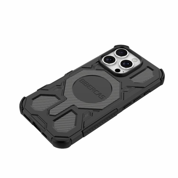 For iPhone 16 Pro BIBERCAS Real Color Series MagSafe Shockproof Phone Case(Gray) - iPhone 16 Pro Cases by BIBERCAS | Online Shopping UK | buy2fix