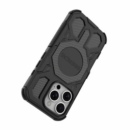 For iPhone 16 Pro BIBERCAS Real Color Series MagSafe Shockproof Phone Case(Black) - iPhone 16 Pro Cases by BIBERCAS | Online Shopping UK | buy2fix