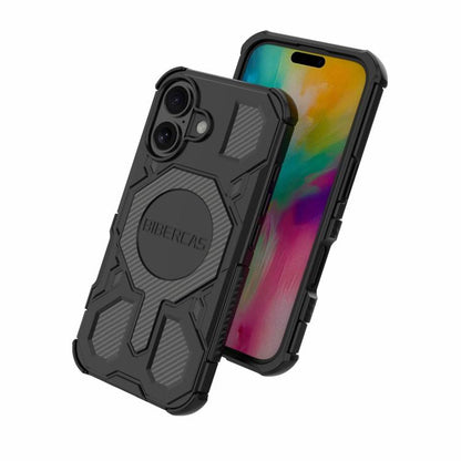 For iPhone 16 BIBERCAS Real Color Series MagSafe Shockproof Phone Case(Gray) - iPhone 16 Cases by BIBERCAS | Online Shopping UK | buy2fix