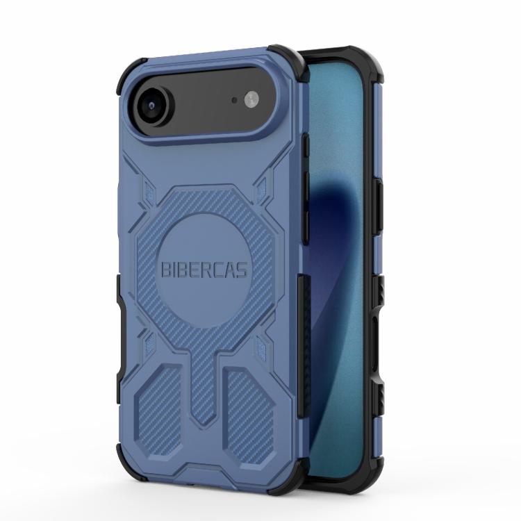 For iPhone Air BIBERCAS Real Color Series MagSafe Shockproof Phone Case(Blue) - iPhone Air Cases by BIBERCAS | Online Shopping UK | buy2fix