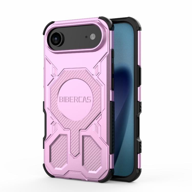 For iPhone Air BIBERCAS Real Color Series MagSafe Shockproof Phone Case(Pink) - iPhone Air Cases by BIBERCAS | Online Shopping UK | buy2fix