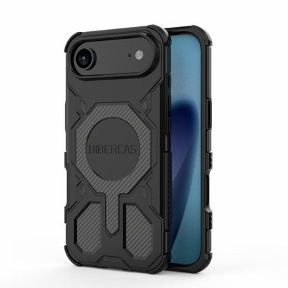 For iPhone Air BIBERCAS Real Color Series MagSafe Shockproof Phone Case(Black) - iPhone Air Cases by BIBERCAS | Online Shopping UK | buy2fix