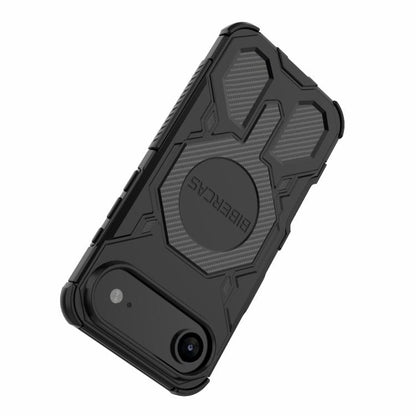 For iPhone Air BIBERCAS Real Color Series MagSafe Shockproof Phone Case(Black) - iPhone Air Cases by BIBERCAS | Online Shopping UK | buy2fix