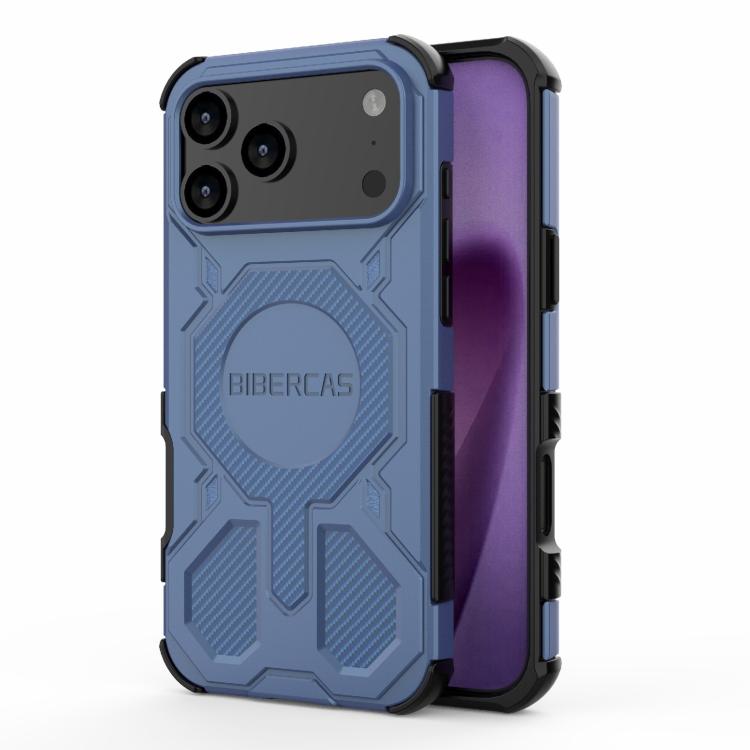 For iPhone 17 Pro Max BIBERCAS Real Color Series MagSafe Shockproof Phone Case(Blue) - iPhone 17 Pro Max Cases by BIBERCAS | Online Shopping UK | buy2fix