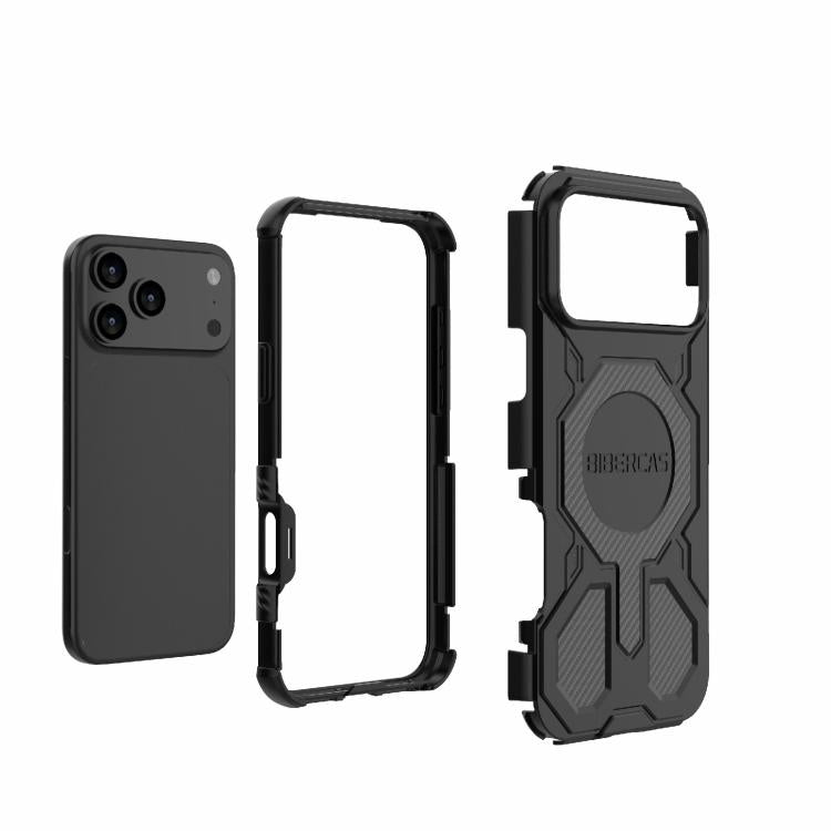 For iPhone 17 Pro Max BIBERCAS Real Color Series MagSafe Shockproof Phone Case(Gray) - iPhone 17 Pro Max Cases by BIBERCAS | Online Shopping UK | buy2fix