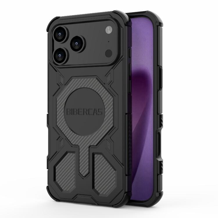 For iPhone 17 Pro Max BIBERCAS Real Color Series MagSafe Shockproof Phone Case(Black) - iPhone 17 Pro Max Cases by BIBERCAS | Online Shopping UK | buy2fix