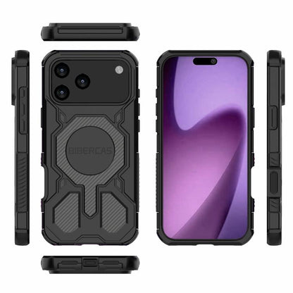 For iPhone 17 Pro Max BIBERCAS Real Color Series MagSafe Shockproof Phone Case(Black) - iPhone 17 Pro Max Cases by BIBERCAS | Online Shopping UK | buy2fix