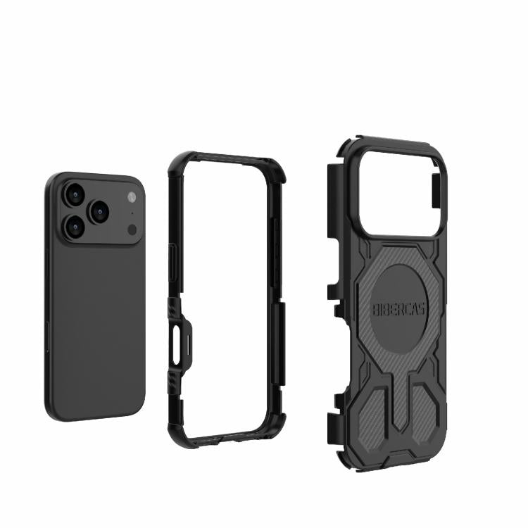 For iPhone 17 Pro BIBERCAS Real Color Series MagSafe Shockproof Phone Case(Gray) - iPhone 17 Pro Cases by BIBERCAS | Online Shopping UK | buy2fix