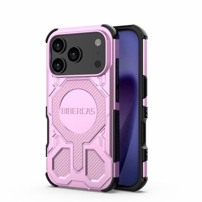 For iPhone 17 Pro BIBERCAS Real Color Series MagSafe Shockproof Phone Case(Pink) - iPhone 17 Pro Cases by BIBERCAS | Online Shopping UK | buy2fix