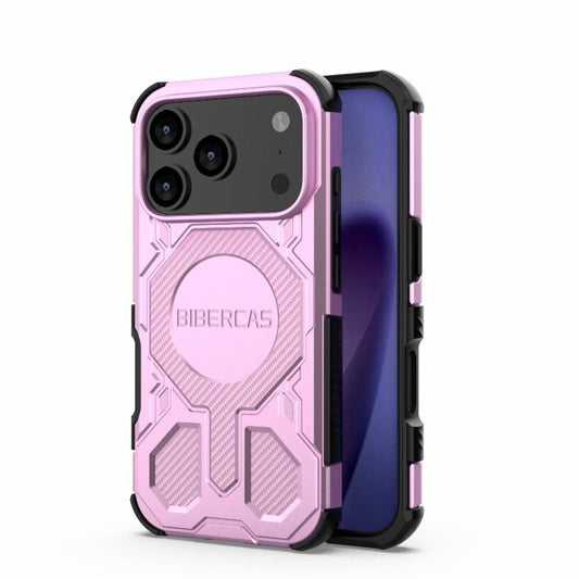 For iPhone 17 Pro BIBERCAS Real Color Series MagSafe Shockproof Phone Case(Pink) - iPhone 17 Pro Cases by BIBERCAS | Online Shopping UK | buy2fix