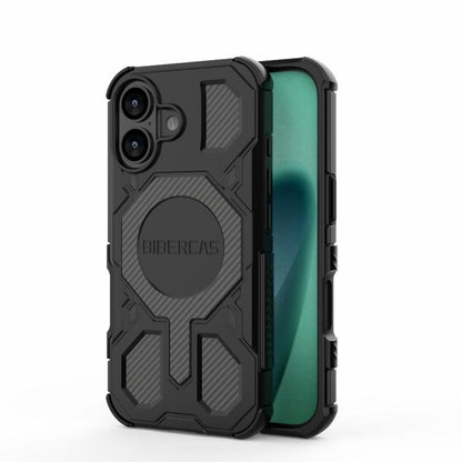 For iPhone 17 BIBERCAS Real Color Series MagSafe Shockproof Phone Case(Black) - iPhone 17 Cases by BIBERCAS | Online Shopping UK | buy2fix