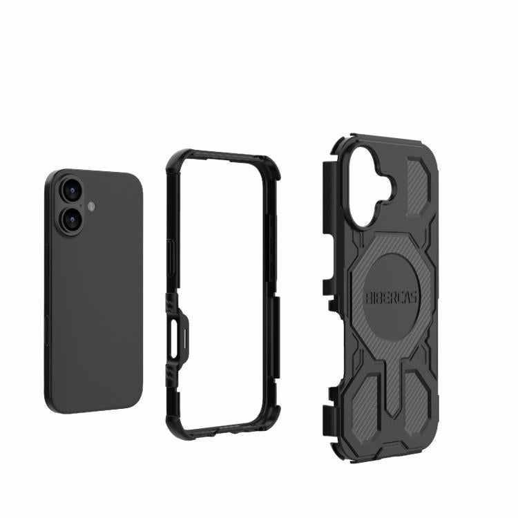 For iPhone 17 BIBERCAS Real Color Series MagSafe Shockproof Phone Case(Black) - iPhone 17 Cases by BIBERCAS | Online Shopping UK | buy2fix