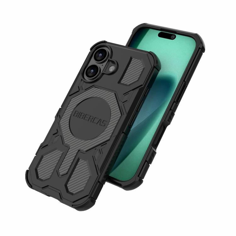 For iPhone 17 BIBERCAS Real Color Series MagSafe Shockproof Phone Case(Black) - iPhone 17 Cases by BIBERCAS | Online Shopping UK | buy2fix