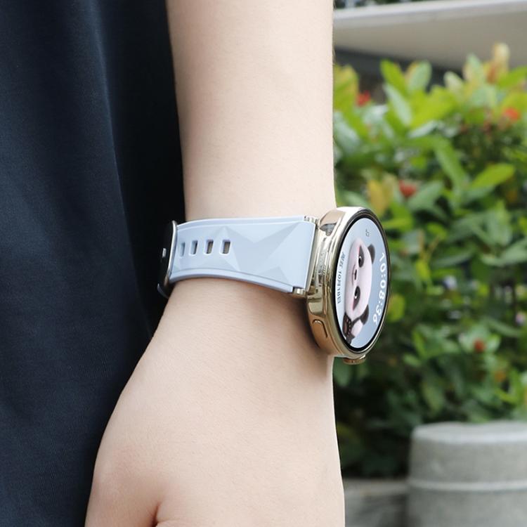 For Huawei Watch GT 5 41mm xDfind Ice Crystal Texture Silicone Watch Band(Cloudy Blue) - Watch Bands by xDfind | Online Shopping UK | buy2fix