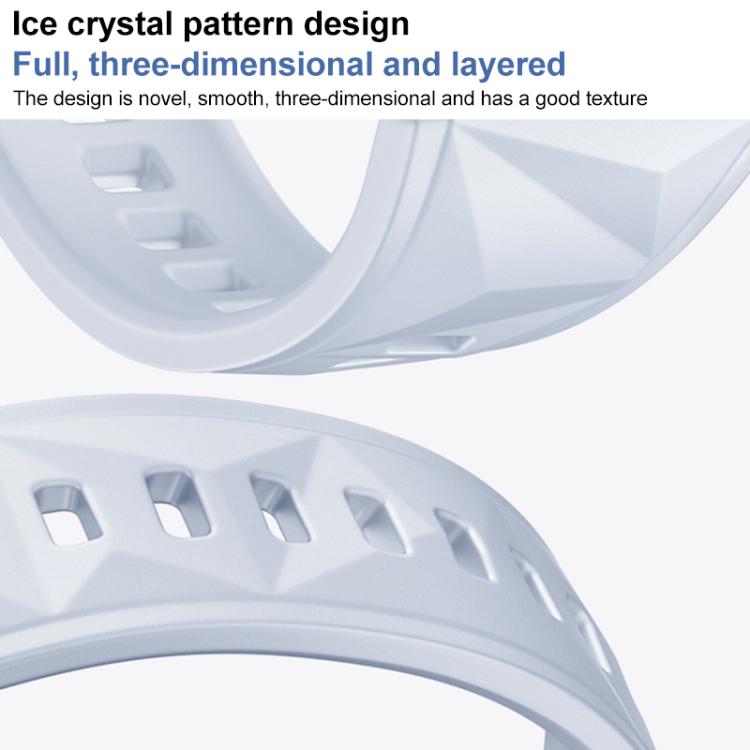 For Huawei Watch GT 5 41mm xDfind Ice Crystal Texture Silicone Watch Band(Cloudy Blue) - Watch Bands by xDfind | Online Shopping UK | buy2fix