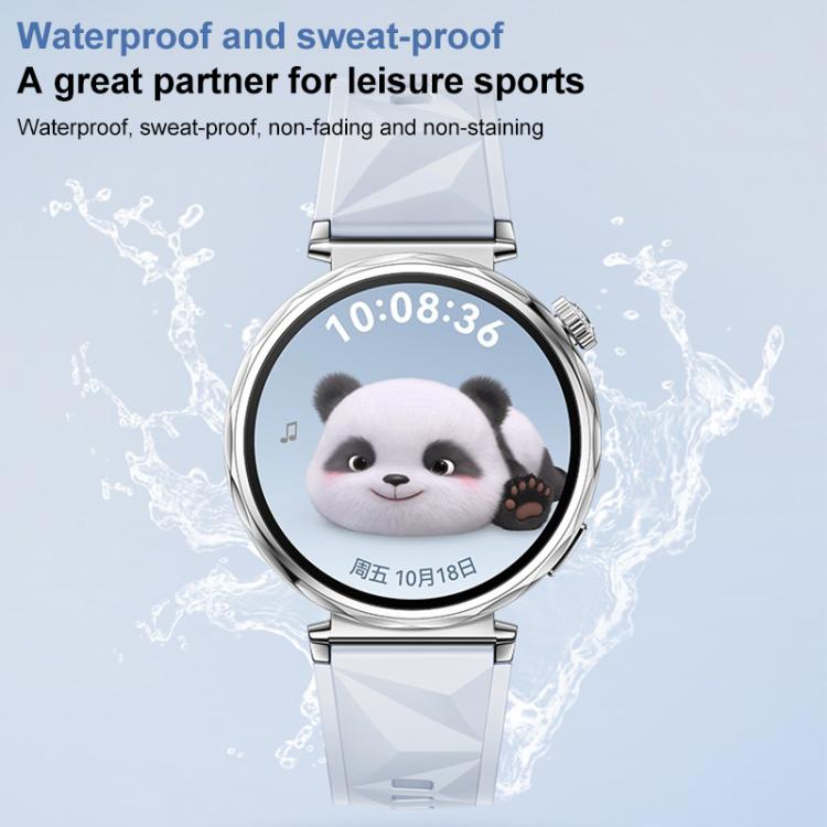 For Huawei Watch GT 5 41mm xDfind Ice Crystal Texture Silicone Watch Band(Cloudy Blue) - Watch Bands by xDfind | Online Shopping UK | buy2fix