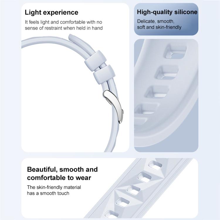 For Huawei Watch GT 5 41mm xDfind Ice Crystal Texture Silicone Watch Band(Cloudy Blue) - Watch Bands by xDfind | Online Shopping UK | buy2fix