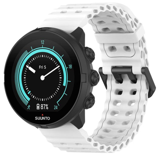 For Suunto 9 / 7 / Spartan Sport xDfind Ocean Dual Pin Buckle Silicone Watch Band(White)