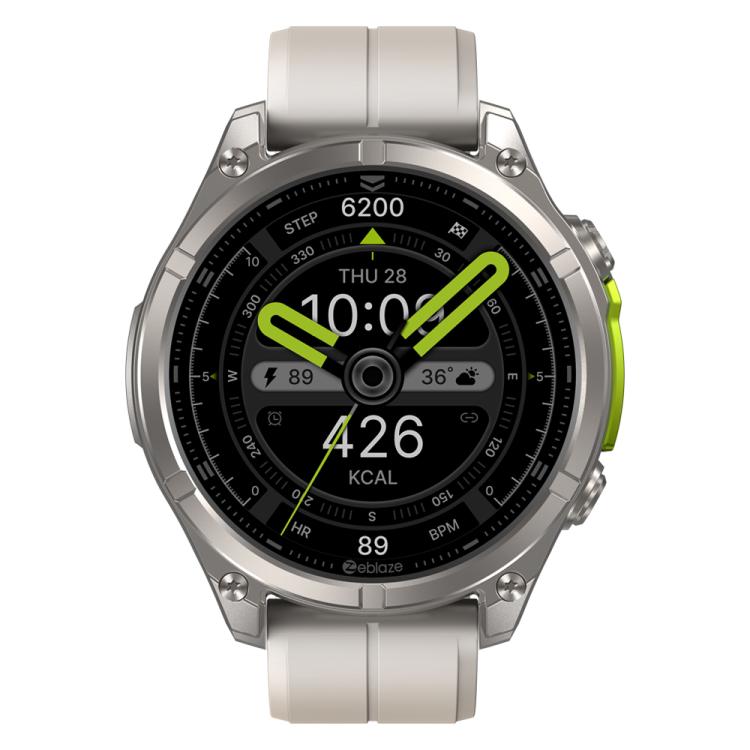 Zeblaze Vibe 8 Rugged Outdoor Smart Watch 1.43 inch Screen 5 ATM & IP69K Built-in Flashlight(Grey) - Smart Watches by Zeblaze | Online Shopping UK | buy2fix