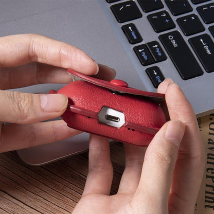 For AirPods Pro 3 Backpack Style PU Leather Earphone Protective Case with Lanyard(Black) - For AirPods Pro 3 by buy2fix | Online Shopping UK | buy2fix