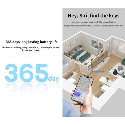 JHX05 iOS Mini GPS Global Smart Location Tracker Anti-lost Device(White) - Personal Tracker by buy2fix | Online Shopping UK | buy2fix