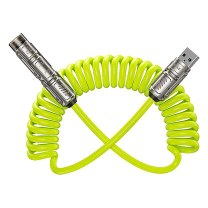 WK WDC-80 240W Car Charging Data Cable with Safety Hammer(Green) - Emergency Hammer by WK | Online Shopping UK | buy2fix